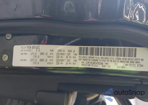 2015 Jeep Cherokee Latitude z USA, uszkodzony, nr VIN 1C4PJMCS6FW792306